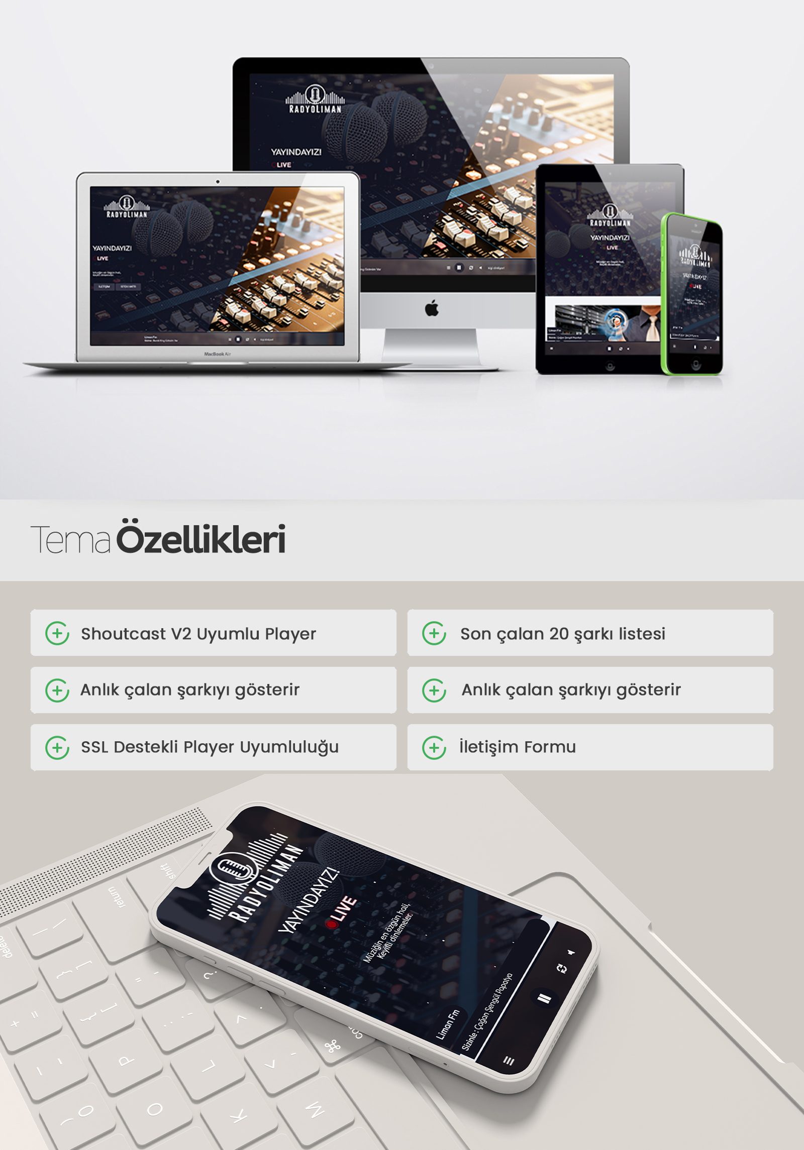 Liman HTML Radyo Teması